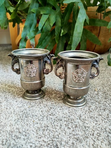 Pair silver plated - pair,
