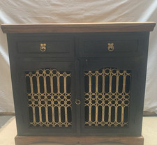  RevampedWooden sideboard/small dog or animal cage/bed 