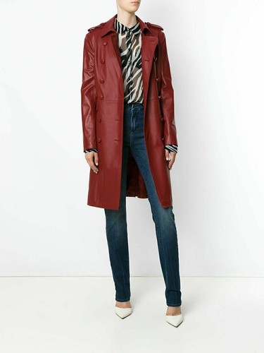 Women real leather trench - real,