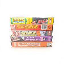 5X Rare Vintage Drag Racing VHS Video Tapes 90's NHRA NITRO WARRIORS TOP FUEL