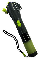 6 in 1 TORCH EMERGENCY CAR HAMMER TOOL WINDOW GLASS BREAKER SEAT BELT CUTTER