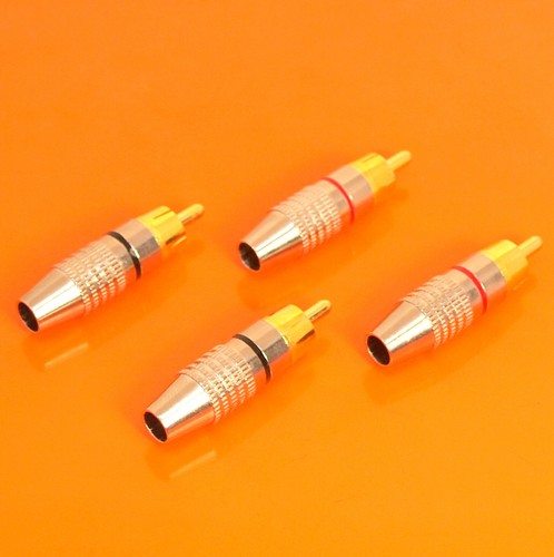 Quality gold plated rca - 4,