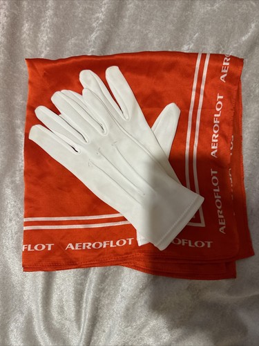 Aeroflot scarf and glove set - scarf,