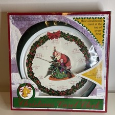 Vintage Musical Christmas Carol Santa Wall Clock 1999 Jerry Schurr Tested Works