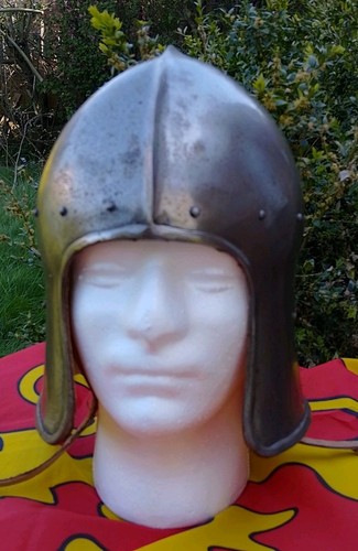 Medieval open face sallet - open,