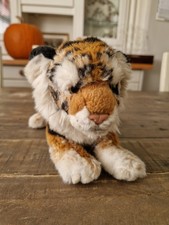 Living Nature Tiger Cub Plush Soft Toy Stuffed Animal Realistic UK