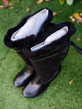 New Ladies Hotter Moray Black Calf High Boots UK6 EU39