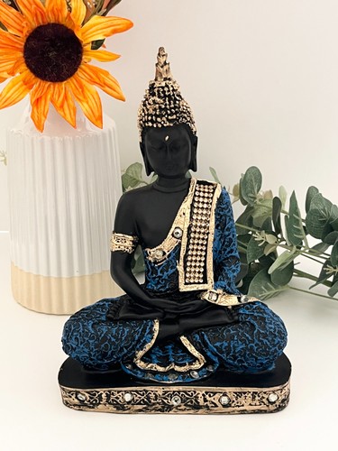 Buddha statue figurine sitting - figurine,