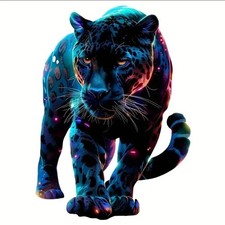 COLOURFUL BLACK PANTHER CAR Decal Sticker Vinyl Motorcycle Window Body Bumper