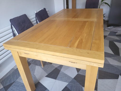 Solid oak dining table - solid,