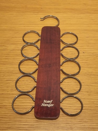 Wooden rack hanger scarf - wooden,