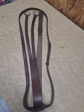 Jeffries Elite English Leather Running Martingale, Full Size, Brown (Ref.306Y)