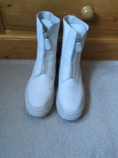 Ladies M&S Cream Boots Size 6