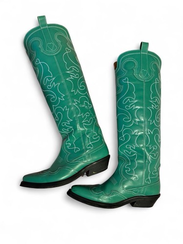 Ganni green knee - knee, high