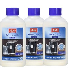 3 X Melitta Anti Calc Espresso Liquid Coffee Machine Descaler Cleaner 6638320X3