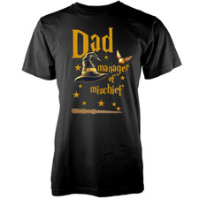 Harry Potter Dad T-Shirt – Manager of Mischief Fathers Day Gift Personalised