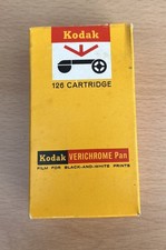 Kodak Verichrome Pan Film VP 126-12 Cartridge, Unopened Box, Black & White