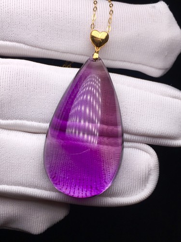 Natural amethyst teardrop - natural,