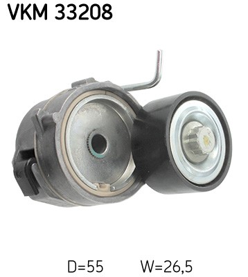 Tensioner pulley ribbed - tensioner, pulley,