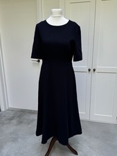 LKBennett UK14 Kate Middleton style Cayla dress in deep navy "Sloane Blue" vgc