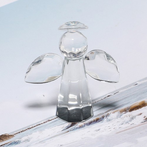 2pcs clear glass angel - clear,