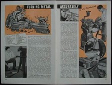 Metal Lathe Turning 10" Atlas