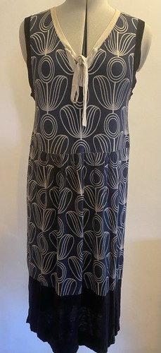 Orla kiely navy cream - navy, silk