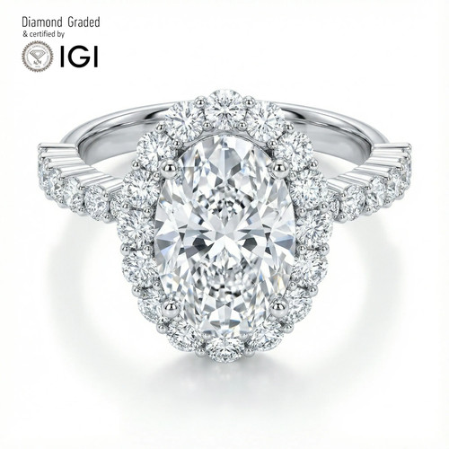 Oval diamond engagement ring - engagement,