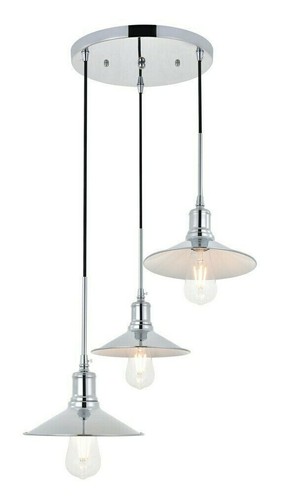 Pendant chandelier chrome and - chrome,