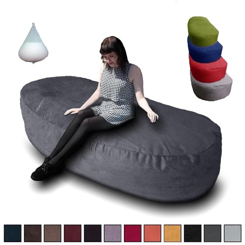 Beanbag bed faux - beanbag, suede