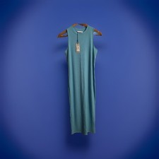 Ladies Primark Aqua Blue Summer Holiday Maxi Dress - Size M - BNWT (N) 