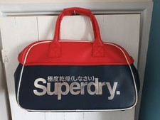 Vintage/Retro Leather " SUPERDRY " Japan Holdall Bag