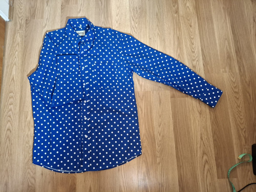 Mazeys blue polka dot - polka,