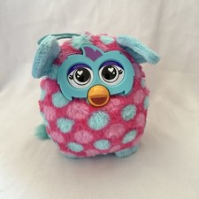 Furby Boom Pink Mix Polka Dot 2013 Hasbro Famosa Play By Play Soft Toy Plush 7"