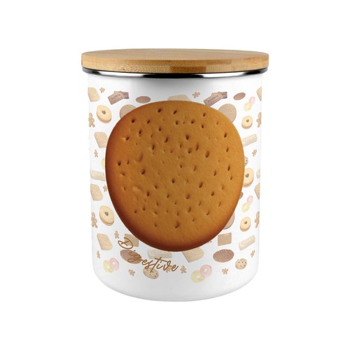 Digestive biscuit canister - biscuit,