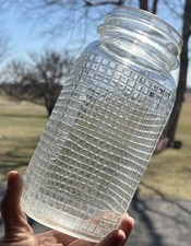 Vtg Glass Quart Canning