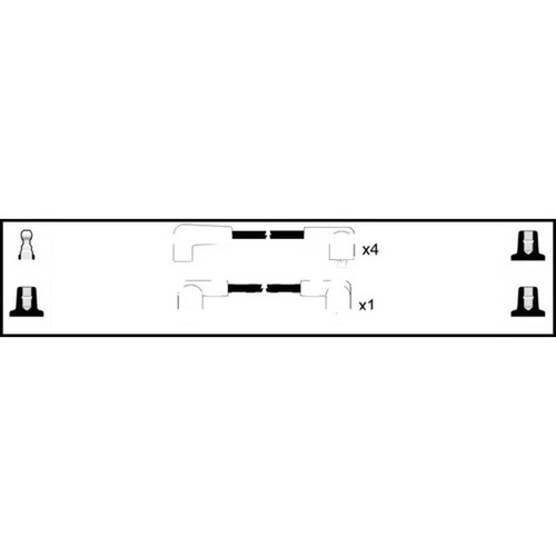 Leads ignition cables kit - ht,