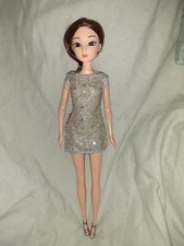 Barbie type Doll Brown Hair -