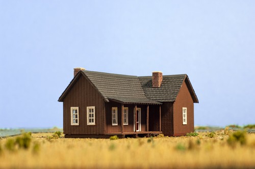 Scale laser cut building - laser, kit