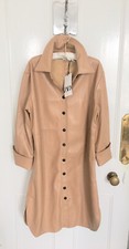 Zara Faux Leather Buttoned