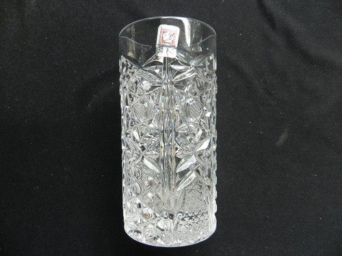 Lead crystal cylinder vase - vase, 30%