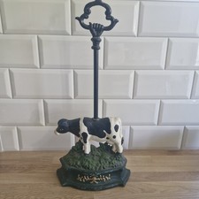 Cast metal cow - cast,