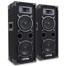 2x MAX Dual 6" Bedroom Studio House Party Speakers DJ Sound Setup 1200W SSC2820