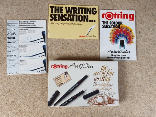Vintage rotring artpen sketch - vintage,