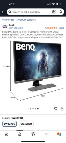 Benq ew3270u inch - ew3270u,