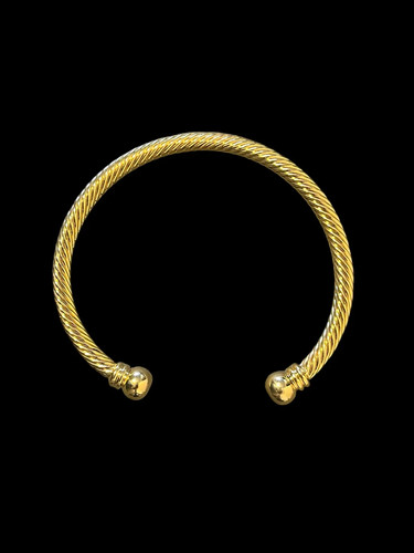 Women 9ct gold - twisted, torque
