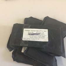 BRITISH ARMY STV VIRTUS SHOULDER  ARMOUR WITH FILLERS, PLATE CARRIER medium Larg