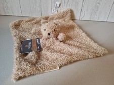 Blankets & Beyond Teddy Bear Baby Comforter Soft Toy Blankie Beige Brown Tags