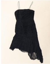 RENATO NUCCI Womens Asymmetrical Dress IT 40 Small Navy Blue Polyamide XN07