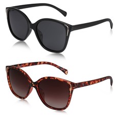 2 Pairs Cat Eye Sunglasses for